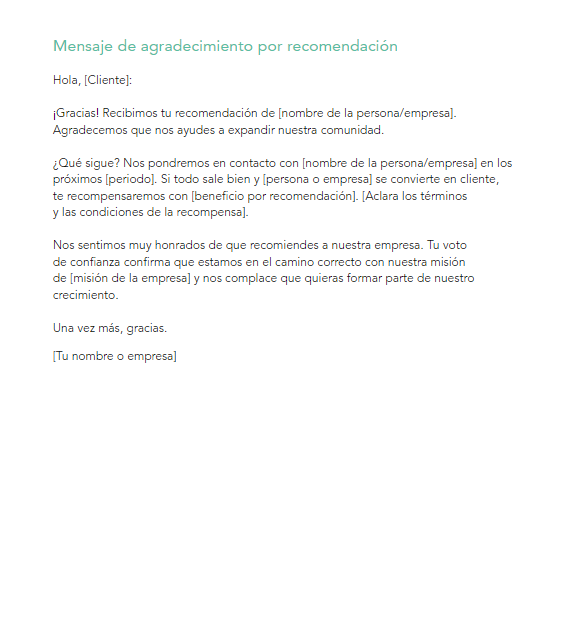 Plantillas Gratuitas De Mensajes De Agradecimiento Para Tus Clientes 5697